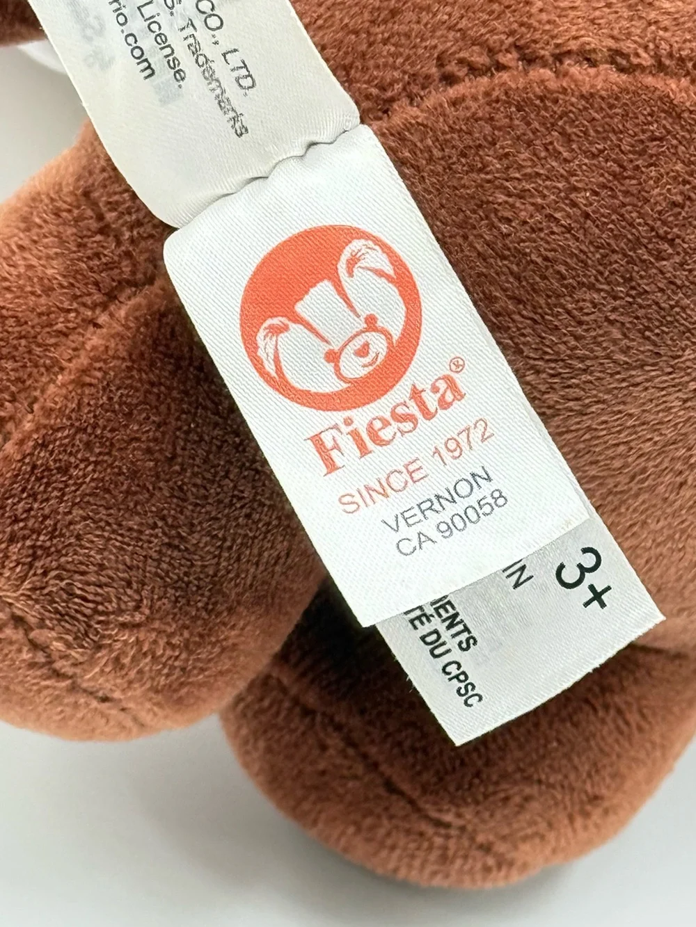 Hello Kitty Sanrio Red Panda Plush Fiesta 2025 Stuffed Animal Brown Red Bow